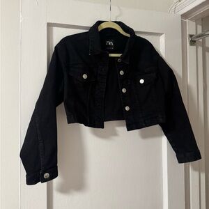 Zara cropped Denim Jacket